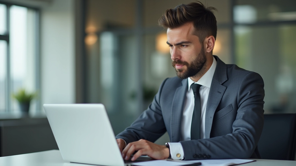 Vedoucí týmu pracující na počítači s více otevřenými záložkami a zaplněným kalendárem