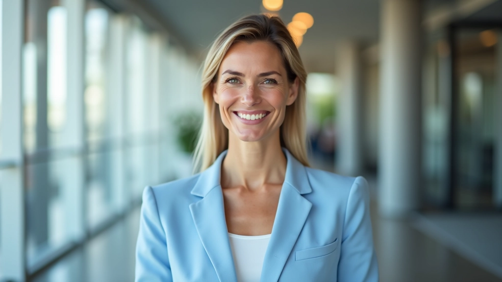 Žena v profesním oblečení vedoucí tým během schůzky kolem kulatého stolu